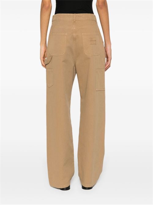 Trousers with logo MIU MIU | MP17221350F0065